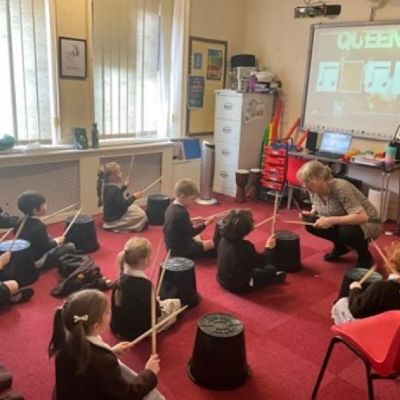 Bucket Drumming!
